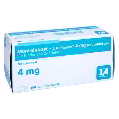 Montelukast - 1 A Pharma 4 mg Kautabletten