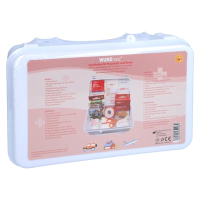 Apotheke fuer Haushalt + Reise Verbandskasten