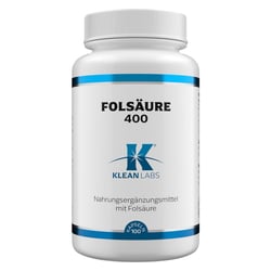 Folsäure 400 ug KLEAN LABS Kapseln