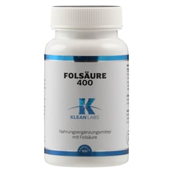 Folsäure 400 ug KLEAN LABS Kapseln