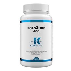 Folsäure 400 ug KLEAN LABS Kapseln