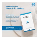 Vitamin B12+Folsäure Klean Labs Kapseln