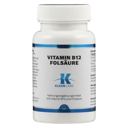 Vitamin B12+Folsäure Klean Labs Kapseln
