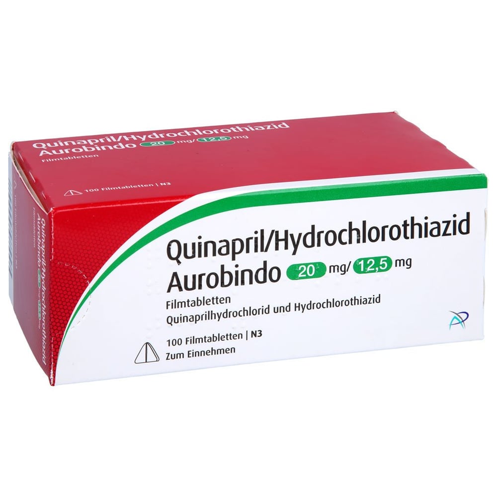 Quinapril HCT Aurobindo 20/12.5mg Filmtabl.