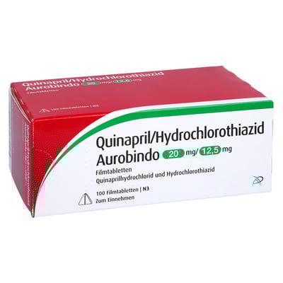 Quinapril HCT Aurobindo 20/12.5mg Filmtabl.