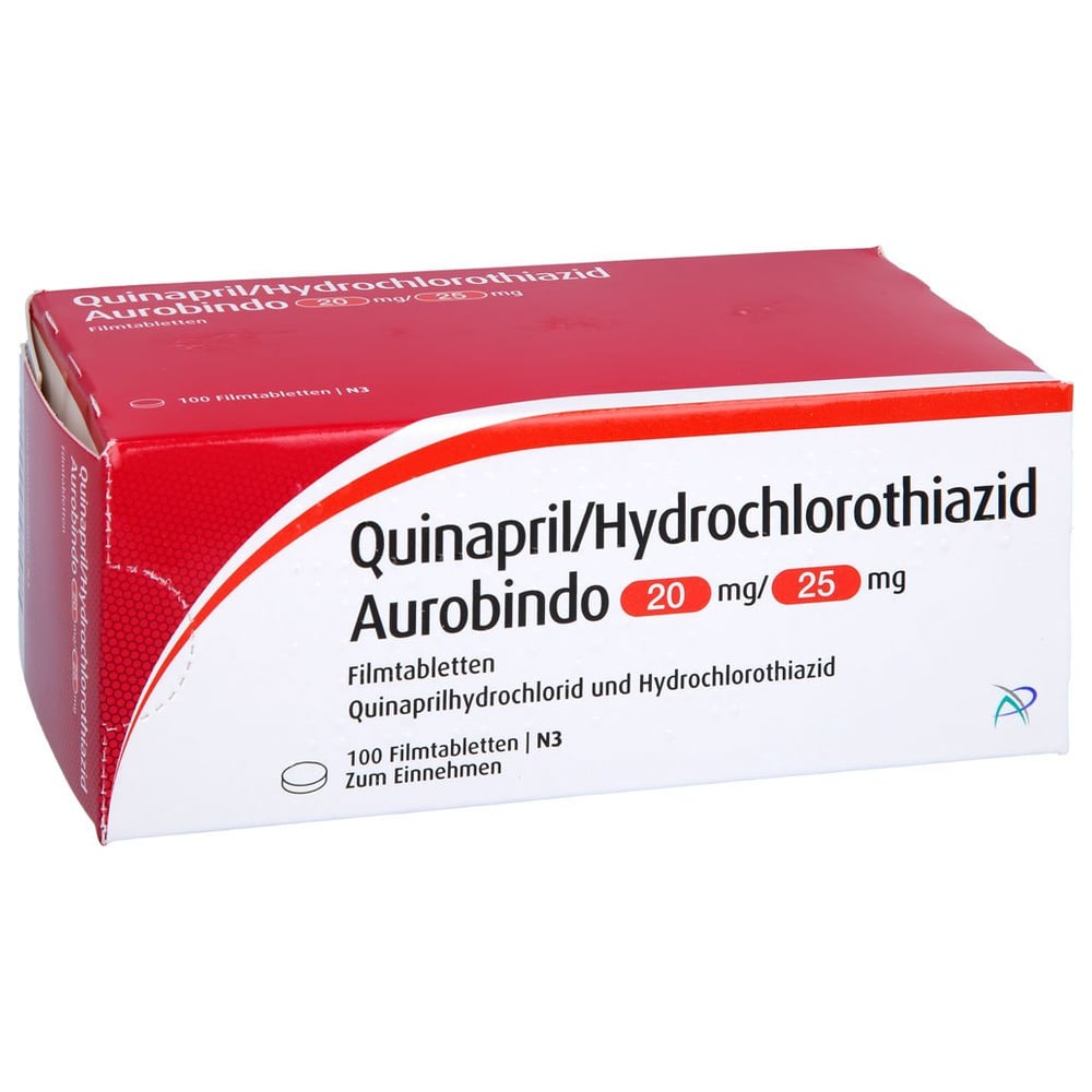 Quinapril HCT Aurobindo 20/25mg Filmtabl.