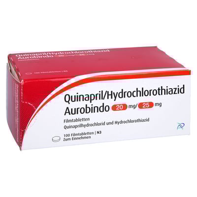Quinapril HCT Aurobindo 20/25mg Filmtabl.