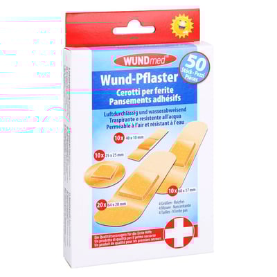 Wundpflaster luftdurchlässig+wassefest 4 Größen
