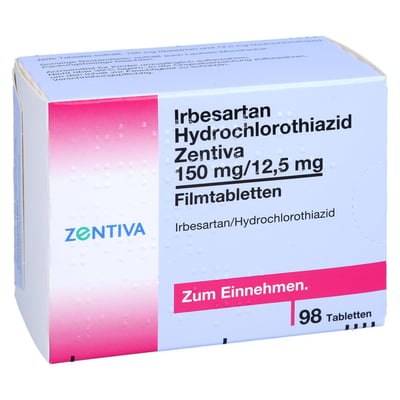 Irbesartan Hydrochlorothiazid Zentiva 150 mg/12,5 mg Produktbild 1