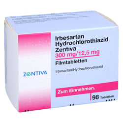 Irbesartan Hydrochlorothiazid Zentiva 300 mg/12,5 mg