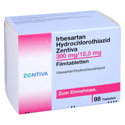 Irbesartan Hydrochlorothiazid Zentiva 300 mg/12,5 mg Produktbild 1