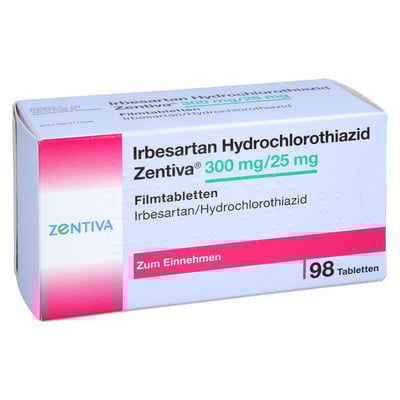 Irbesartan Hydrochlorothiazid Zentiva 300 mg/25 mg