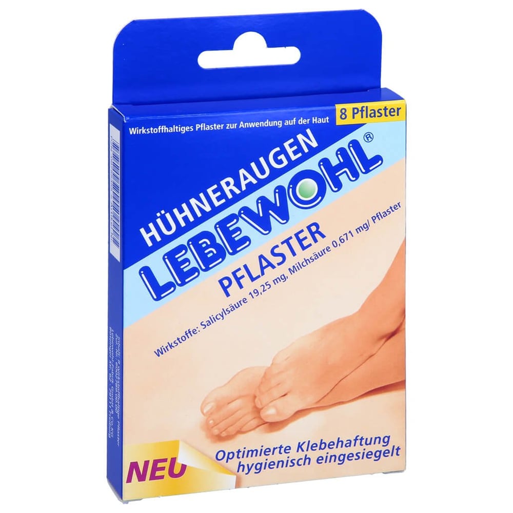 Lebewohl Hühneraugenpflaster