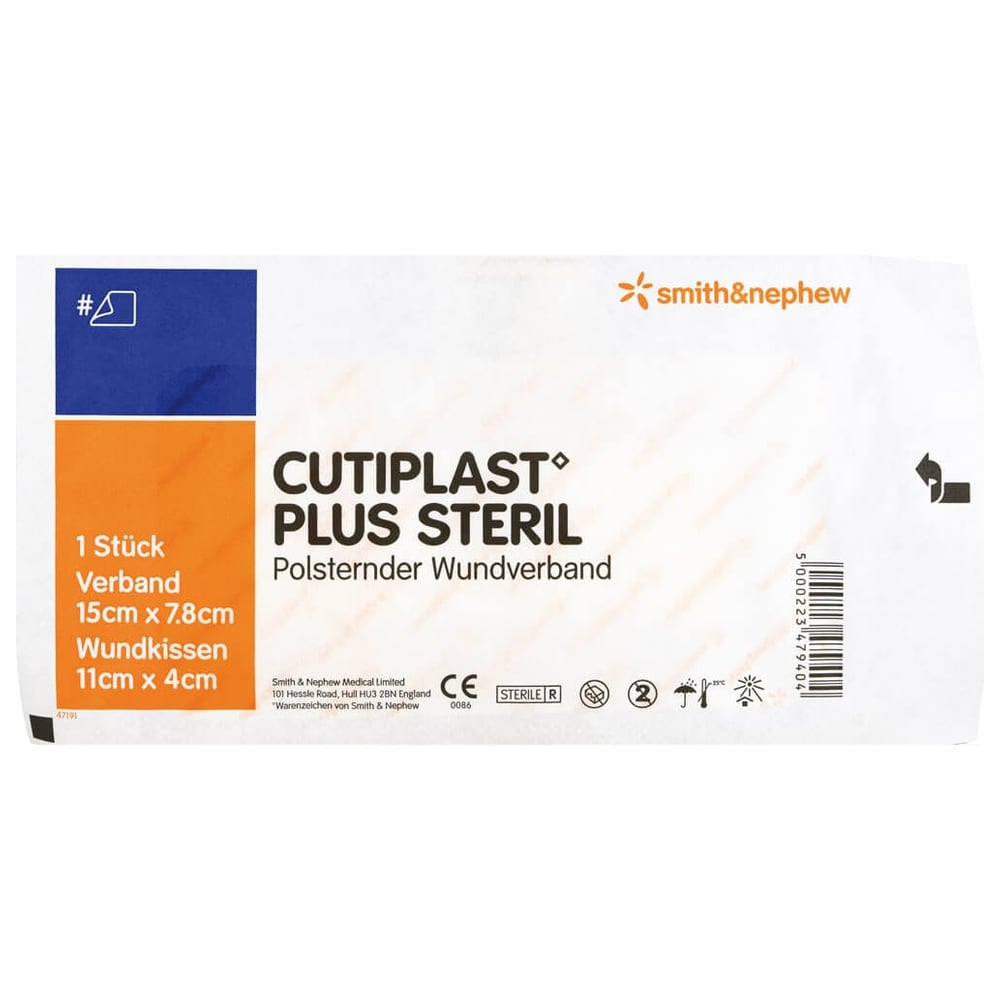 Cutiplast 15x7.8cm plus steril