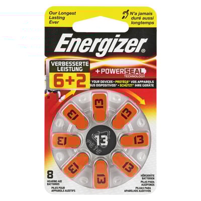 Energizer Hörgerätebatterie 13 (6+2)
