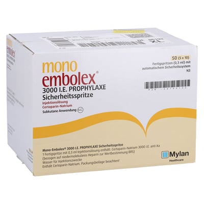 Mono Embolex 3000I.E.Prophylaxe Sicherh.Spr.Praxis