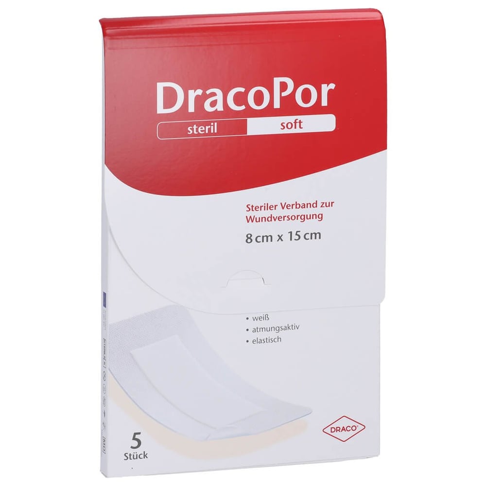 Dracopor Wundverband 8x15 cm steril