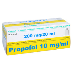 PROPOFOL Lipuro 1% 10mg/ml Emuls.z.Inj.o.Inf.Dsfl.