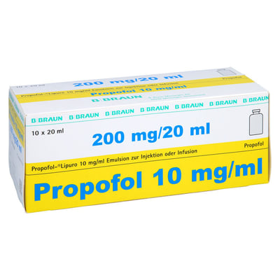 PROPOFOL Lipuro 1% 10mg/ml Emuls.z.Inj.o.Inf.Dsfl.