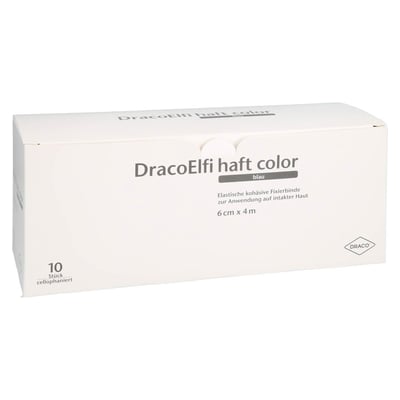 Dracoelfi haft color elastisch Fixierbinde 6 cmx4 m blau Produktbild 1