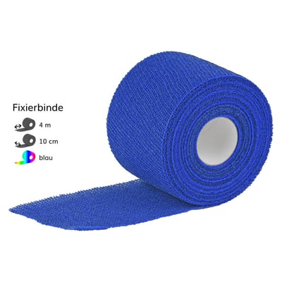 Dracoelfi haft color elastisch Fixierbinde 10 cmx4 m blau