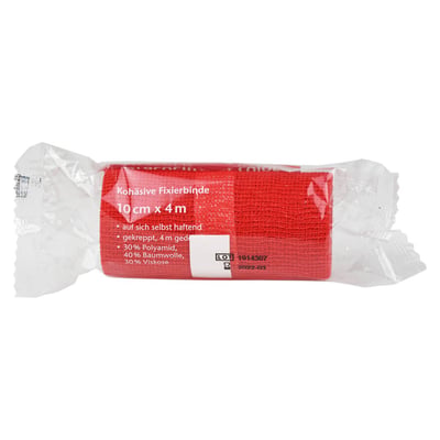 Dracoelfi haft color elastisch Fixierbinde 10 cmx4 m rot Produktbild 1