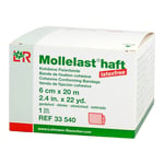 Mollelast haft latexfrei rot 6 cm x 20m gedehnt Produktbild 1