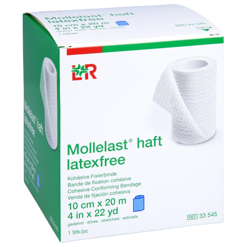 Mollelast haft Binden latexfrei 10 cmx20 m blau
