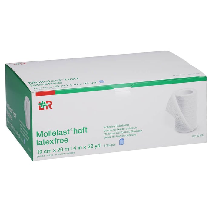 Mollelast haft Binden latexfrei 10 cmx20 m blau