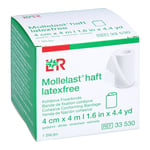 Mollelast haft latexfrei weiß 4 cm x 4m gedehnt