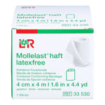 Mollelast haft latexfrei weiß 4 cm x 4m gedehnt