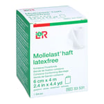 Mollelast haft latexfrei weiß 6 cm x 4m gedehnt Produktbild 1