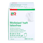 Mollelast haft latexfrei weiß 6 cm x 4m gedehnt Produktbild 3