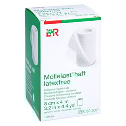Mollelast haft Binden latexfrei 8 cmx4 m weiß