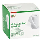 Mollelast haft latexfrei weiß 8 cm x 20m gedehnt Produktbild 1