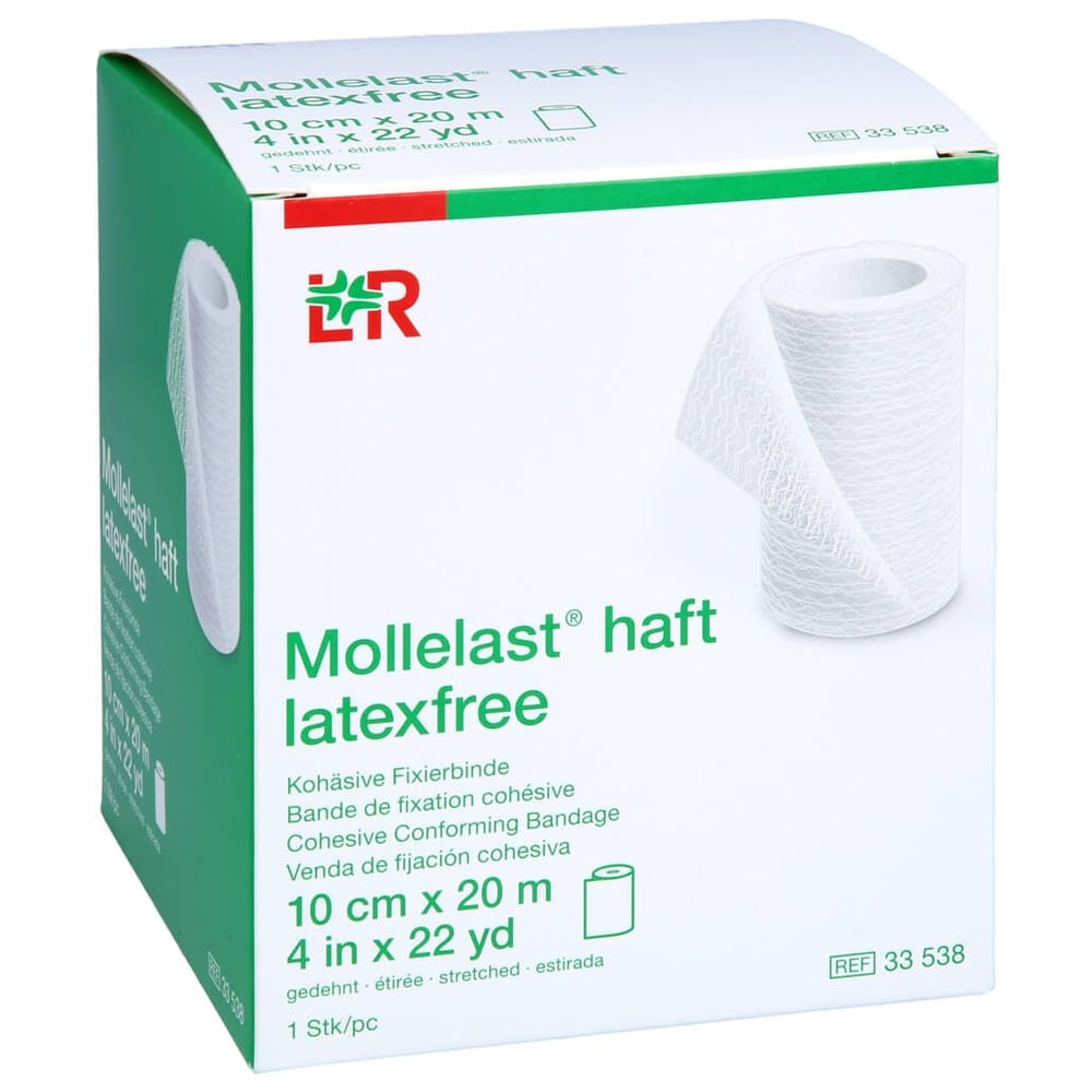 Mollelast haft Binden latexfrei 10 cmx20 m weiß