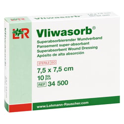 Vliwasorb Sup Ab 7,5x7,5 cm