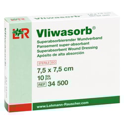 Vliwasorb Sup Ab 7.5x7.5cm