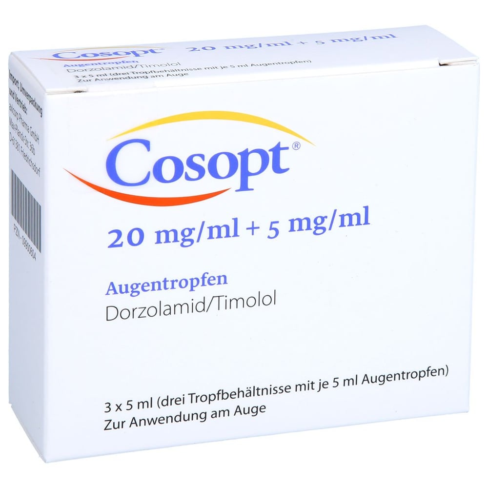 Cosopt 20mg/ml+5mg/ml
