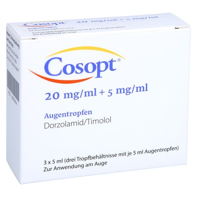 Cosopt 20mg/ml+5mg/ml