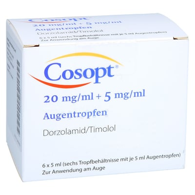 Cosopt 20mg/ml+5mg/ml