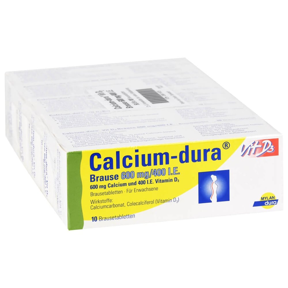 Calcium-dura Vit D3 Brause 600 mg/400 I.E.