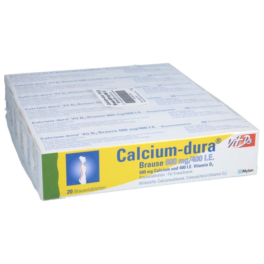 Calcium-dura Vit D3 Brause 600 mg/400 I.E.