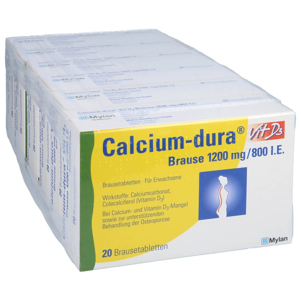 Calcium-dura Vit D3 Brause 1200 mg/800 I.E.