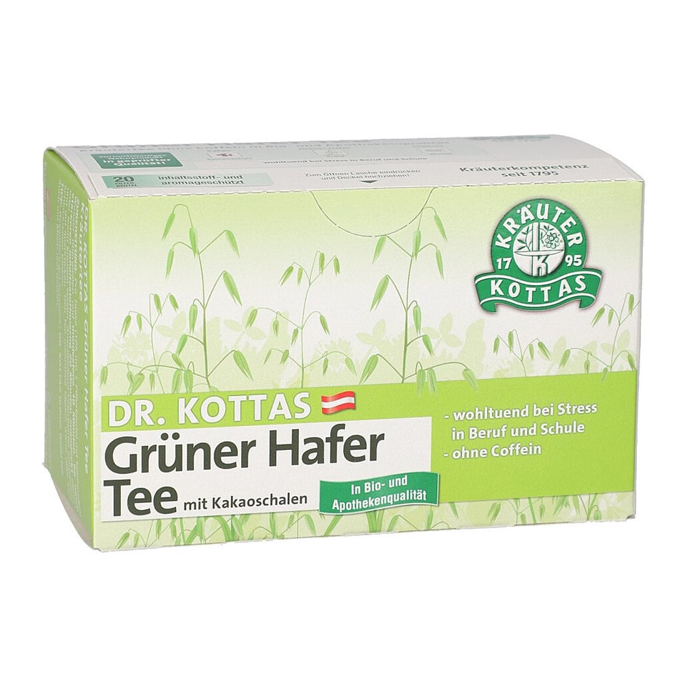 Dr.Kottas grüner Hafertee mit Kakaoschalen Fbtl.