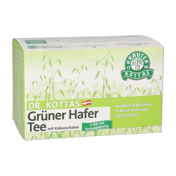 DR.KOTTAS grüner Hafertee mit Kakaoschalen Fbtl.