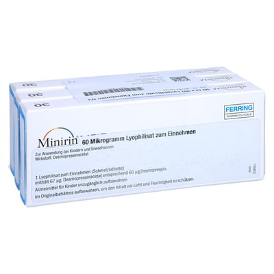 Minirin 60ug Lyophilisat z.Einnehmen Schmelztabl.