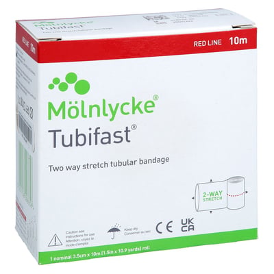 Tubifast 2-Way Stretch 3,5 cmx10 m rot