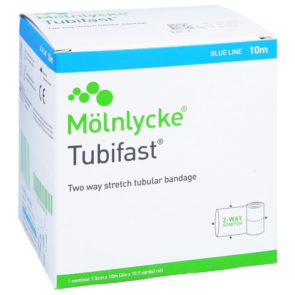 Tubifast 2-Way Stretch 7,5 cmx10 m blau