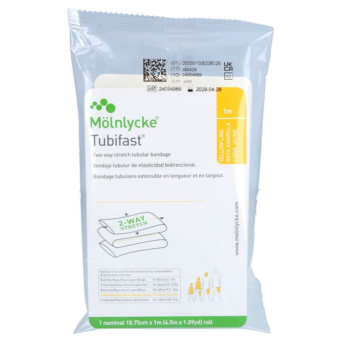 Tubifast 2w10.75cmx1m Gelb